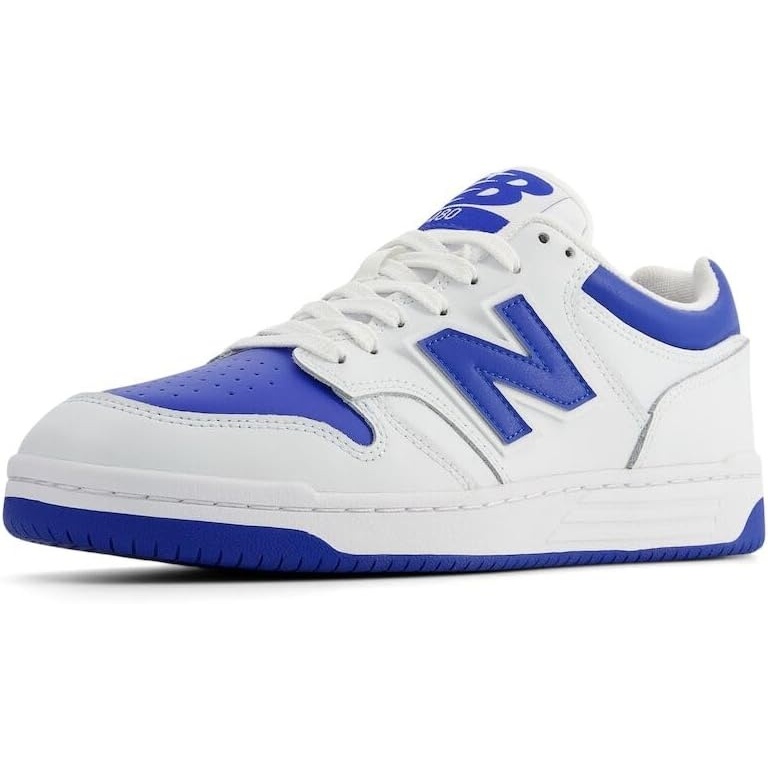 image:imageNew Balance Mens 480 V1 SneakersWhiteCobalt BlueWhite
