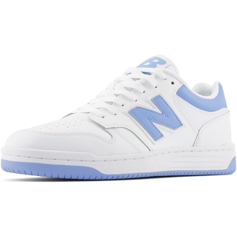 image:imageNew Balance Mens 480 V1 SneakersWhiteTeam CarolinaLight Aluminum