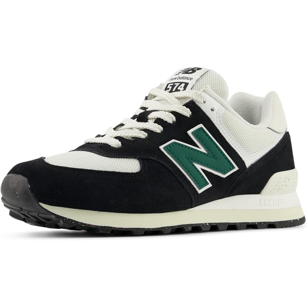 image:imageNew Balance Mens 574 Vulc SneakersBlackWhiteMarsh Green