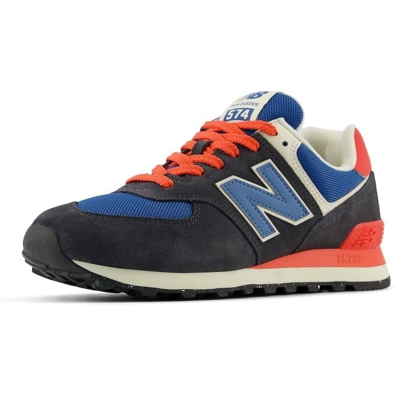 image:imageNew Balance Mens 574 Vulc SneakersPhantomBlue AgateBlast Red