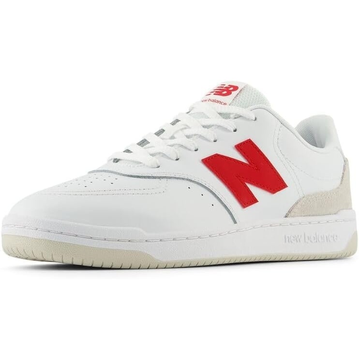 image:imageNew Balance Mens 80 Sneaker Casual ShoesWhiteTeam Red
