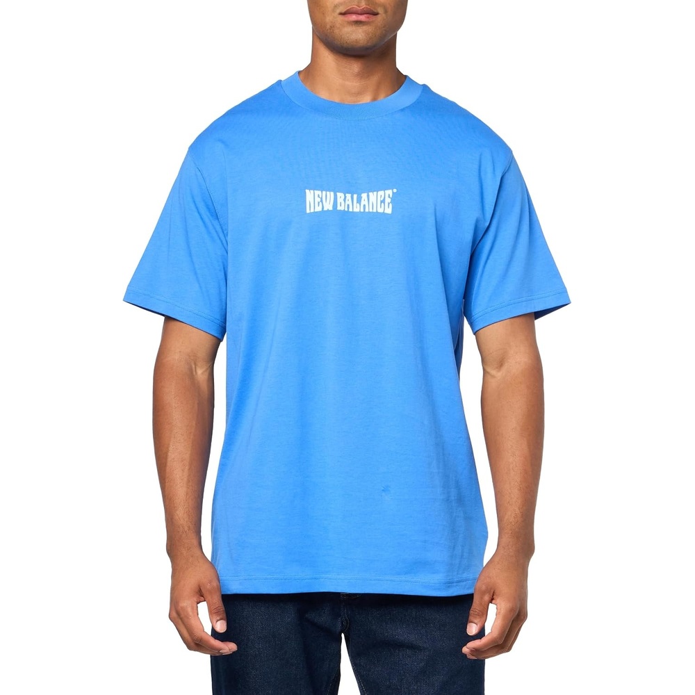 image:imageNew Balance Mens Graphic TShirtBlue Bird Wavey