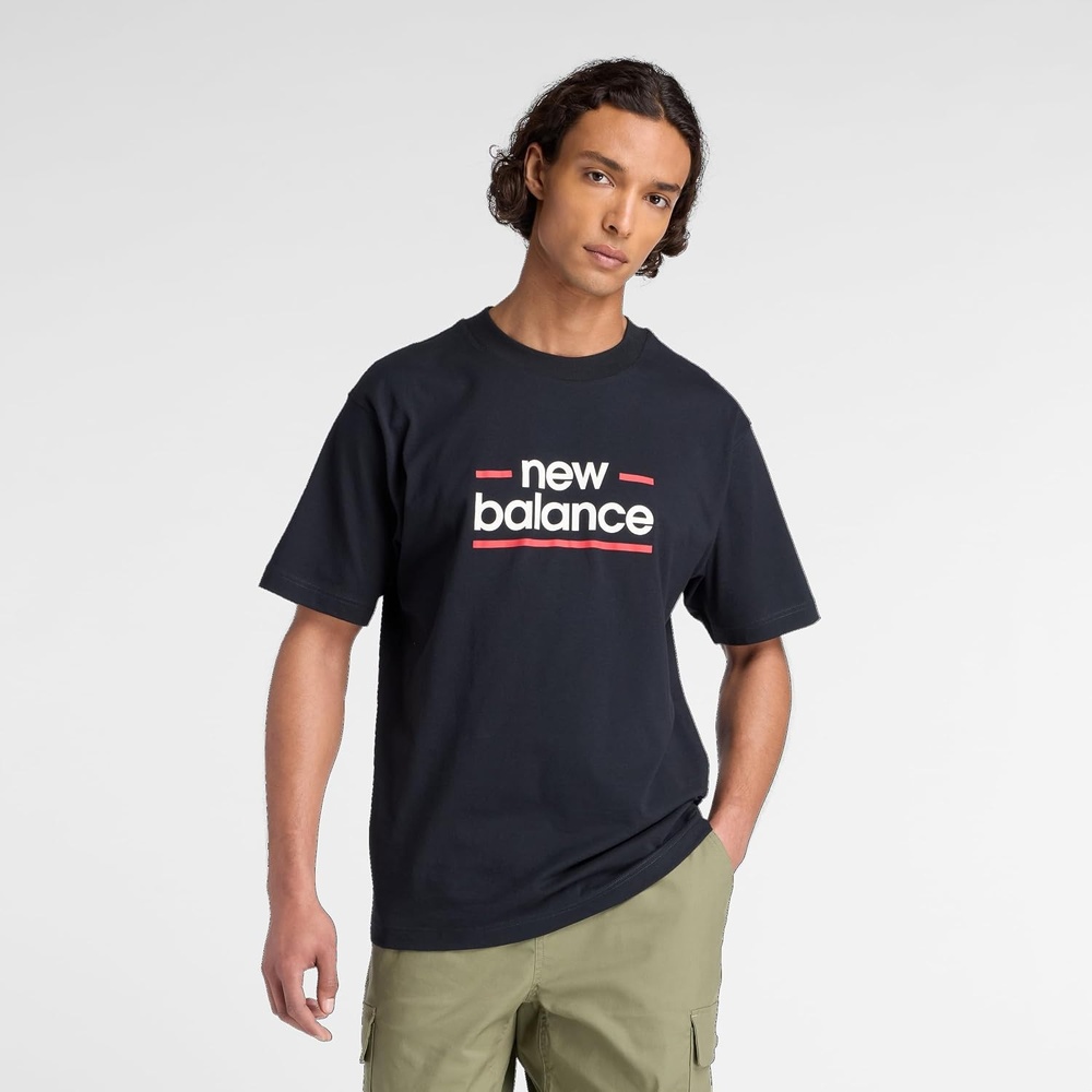 image:imageNew Balance Mens Linear Lines TShirtBlack