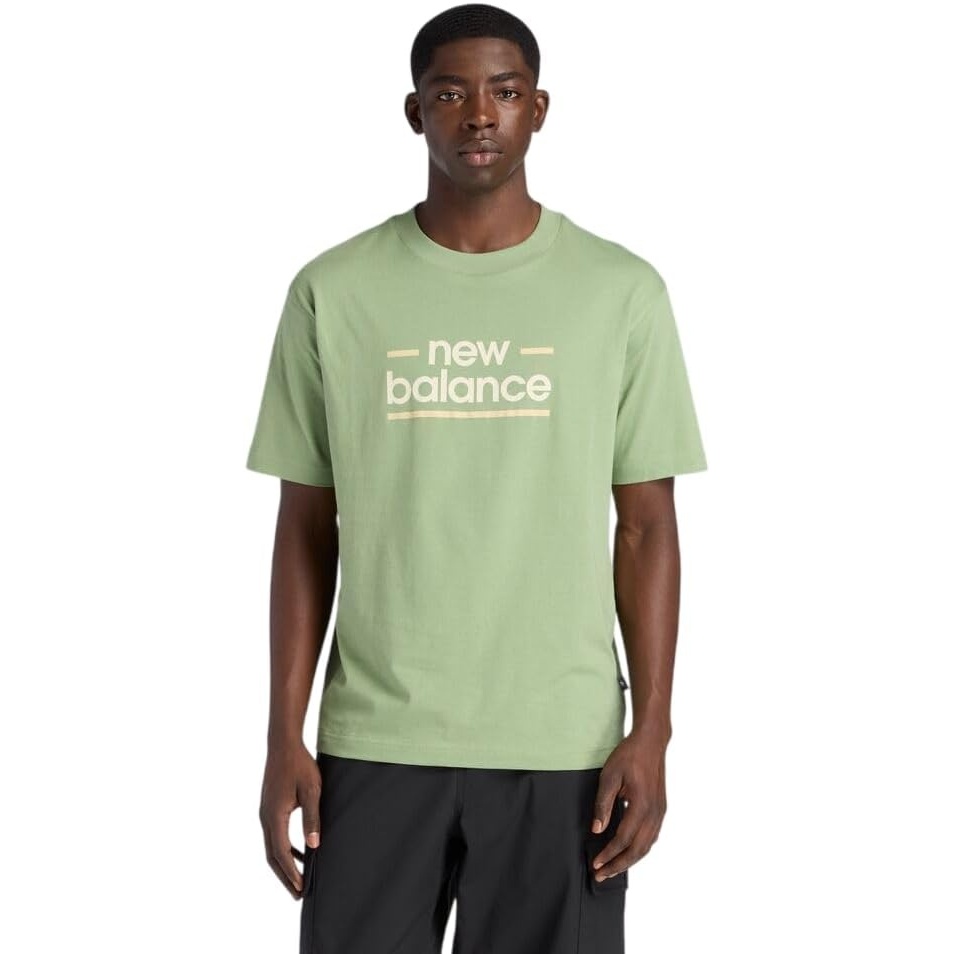 image:imageNew Balance Mens Linear Lines TShirtOregano Linear Lines