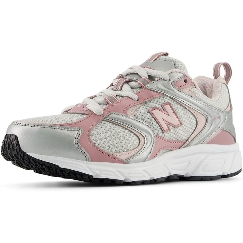 image:imageNew Balance UnisexAdult 408 Sneaker Casual ShoesGrey MatterRosewoodSilver Metallic