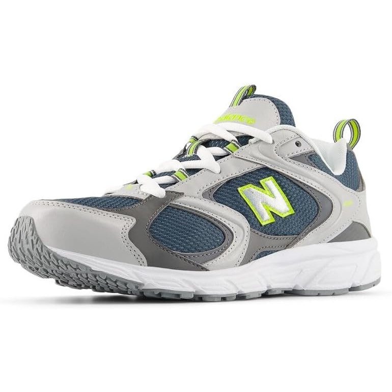 image:imageNew Balance UnisexAdult 408 Sneaker  Casual ShoesRain CloudShadow BlueAlkaline Green