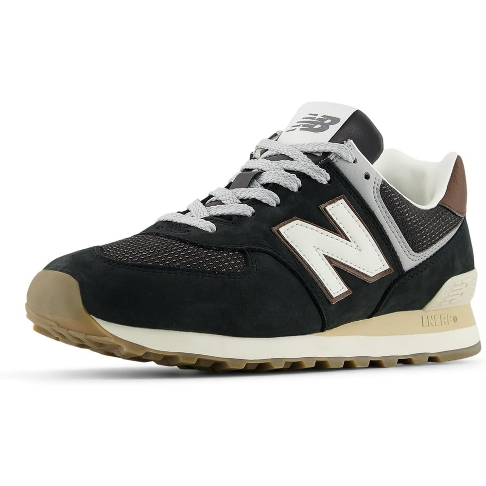 image:imageNew Balance UnisexAdult 574 SneakerBrownDark Silver Metallic
