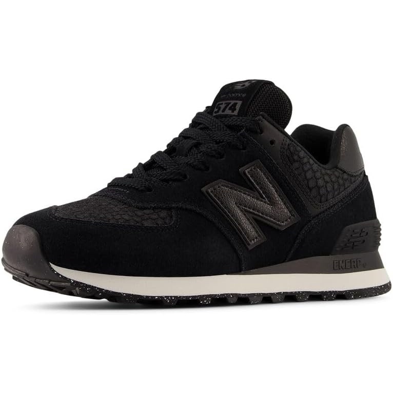 image:imageNew Balance Womens 574 ShoesBlackMetallic Black