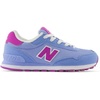 New Balance Kids’ 515 V1 Hook and Loop Sneaker(Electric Sky/Passion Fruit)