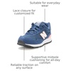 New Balance Kids’ 515 V1 Hook and Loop Sneaker(Nb Navy/Double Bubble)