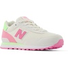 New Balance Kids’ 515 V1 Hook and Loop Sneaker(Sea Salt/Signal Pink)