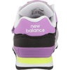 New Balance Kids’ 515 V1 Lace-up Sneaker(Black/Heliotrope)