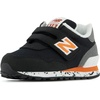 New Balance Kids’ 515 V1 Lace-up Sneaker(Black/Vibrant Orange)