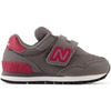 New Balance Kids’ 515 V1 Lace-up Sneaker(Castlerock/Crimson)