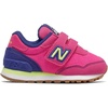 New Balance Kids’ 515 V1 Lace-up Sneaker(Exuberant Pink/Marine Blue)