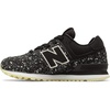 New Balance Kid’s 574 V1 Classic Lace-Up Sneaker (Big Kid)(Black/Glow)