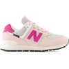 New Balance Kid’s 574 V1 Classic Lace-Up Sneaker (Big Kid)(Crystal Pink/Carnival Pink)