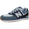 New Balance Kid’s 574 V1 Classic Lace-Up Sneaker (Big Kid)(Pigment/Black)