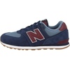 New Balance Kid’s 574 V1 Classic Lace-Up Sneaker (Big Kid)(Team Navy/Nb Burgundy)