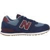 New Balance Kid’s 574 V1 Classic Lace-Up Sneaker (Big Kid)(Team Navy/Nb Burgundy)