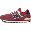 New Balance Kid’s 574 V1 Classic Lace-Up Sneaker (Big Kid)(Washed Burgundy/Nb Navy)