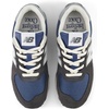 New Balance Kids’ 574 V1 Lace-Up Sneakers | Casual Shoes(Black Cement/Slate Grey)