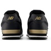 New Balance Kids’ 574 V1 Lace-Up Sneakers | Casual Shoes(Black/Gold)