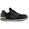 New Balance Kids’ 574 V1 Lace-Up Sneakers | Casual Shoes(Black/Gold)