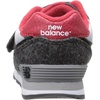 New Balance Kids’ 574 V1 Lace-Up Sneakers | Casual Shoes(Black/Red)