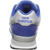 New Balance Kids’ 574 V1 Lace-Up Sneakers | Casual Shoes(Black/Royal Blue)
