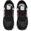 New Balance Kids’ 574 V1 Lace-Up Sneakers | Casual Shoes(Black/Shadow Red)