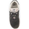 New Balance Kids’ 574 V1 Lace-Up Sneakers | Casual Shoes(Blacktop/Sea Salt)