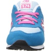 New Balance Kids’ 574 V1 Lace-Up Sneakers | Casual Shoes(Blue/Pink)