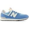 New Balance Kids’ 574 V1 Lace-Up Sneakers | Casual Shoes(Blue/White)