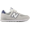 New Balance Kids’ 574 V1 Lace-Up Sneakers | Casual Shoes(Brighton Grey/Nb Navy)
