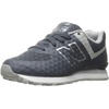 New Balance Kids’ 574 V1 Lace-Up Sneakers | Casual Shoes(Charcoal)