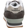 New Balance Kids’ 574 V1 Lace-Up Sneakers | Casual Shoes(Charcoal/Grey)