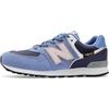 New Balance Kids’ 574 V1 Lace-Up Sneakers | Casual Shoes(Fairweather Blue/Stone Pink)