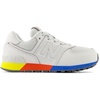 New Balance Kids’ 574 V1 Lace-Up Sneakers | Casual Shoes(Grey Matter/Lemon Zest)