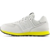 New Balance Kids’ 574 V1 Lace-Up Sneakers | Casual Shoes(Grey Matter/Lemon Zest)