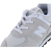 New Balance Kids’ 574 V1 Lace-Up Sneakers | Casual Shoes(Grey/Bright White-grey)