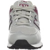 New Balance Kids’ 574 V1 Lace-Up Sneakers | Casual Shoes(Grey/Maroon)