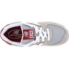 New Balance Kids’ 574 V1 Lace-Up Sneakers | Casual Shoes(Grey/Red)