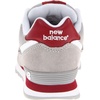 New Balance Kids’ 574 V1 Lace-Up Sneakers | Casual Shoes(Grey/Red)
