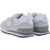 New Balance Kids’ 574 V1 Lace-Up Sneakers | Casual Shoes(Grey/White-grey)