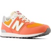 New Balance Kids’ 574 V1 Lace-Up Sneakers | Casual Shoes(Gulf Red/White)