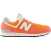 New Balance Kids’ 574 V1 Lace-Up Sneakers | Casual Shoes(Gulf Red/White)