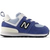 New Balance Kids’ 574 V1 Lace-Up Sneakers | Casual Shoes(Magic Blue/Oxford Blue)