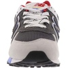 New Balance Kids’ 574 V1 Lace-Up Sneakers | Casual Shoes(Magnet/Serene Blue)