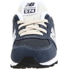 New Balance Kids’ 574 V1 Lace-Up Sneakers | Casual Shoes(Navy/Silver)